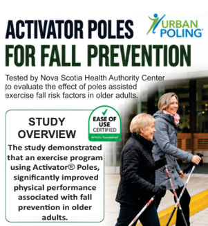 Urban Poling Activator Poles for fall prevention – study shows improved physical performance in older adults